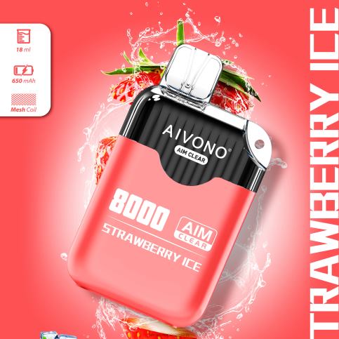 Aivono AIM CLEAR 8000 hielo de fresa H682H205 | Aivono Vaper Espana